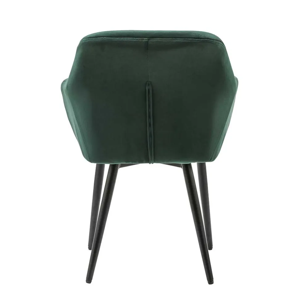 Eleganter Tischsessel in Dunkelgrün & Schwarz - Balu