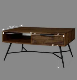 Eleganter Wohnzimmer Tisch mit Schublade - Dicna