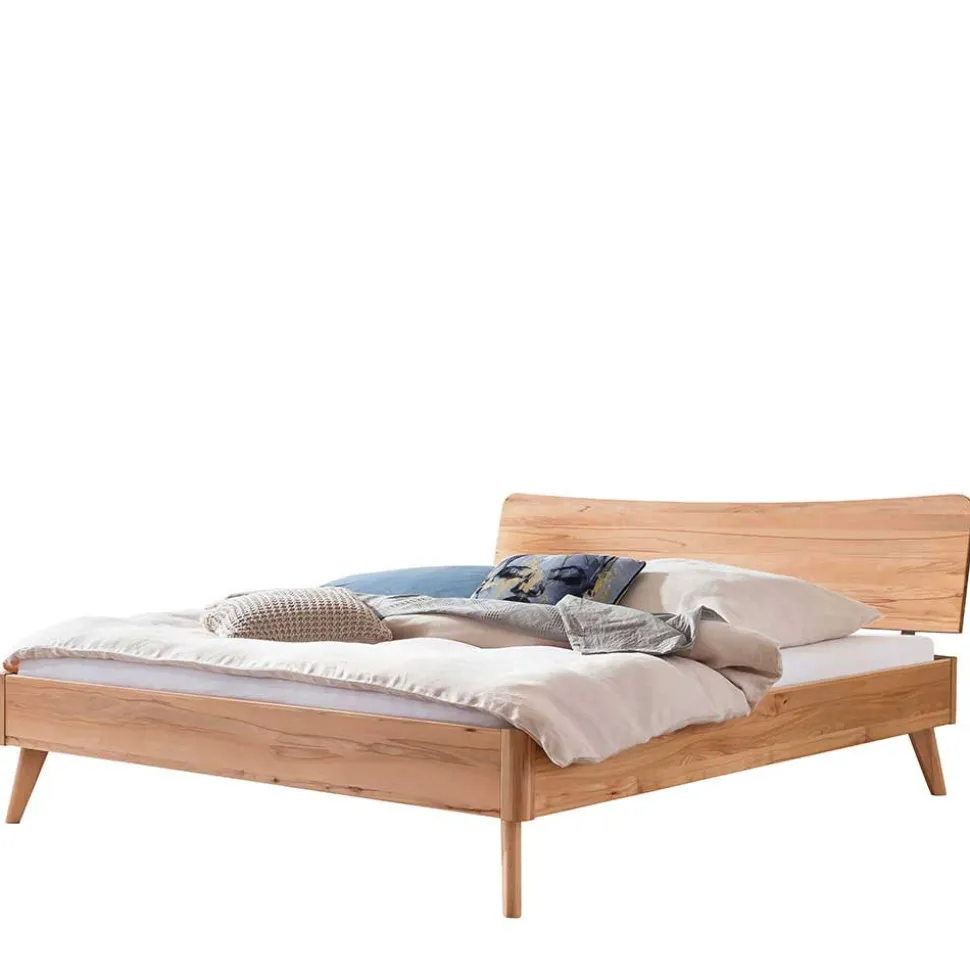 Elegantes Holzbett aus geölter Wildeiche - Mathan