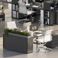 Elektrisch verstellbare Tische & Schrank Set - Tila (dreiteilig)