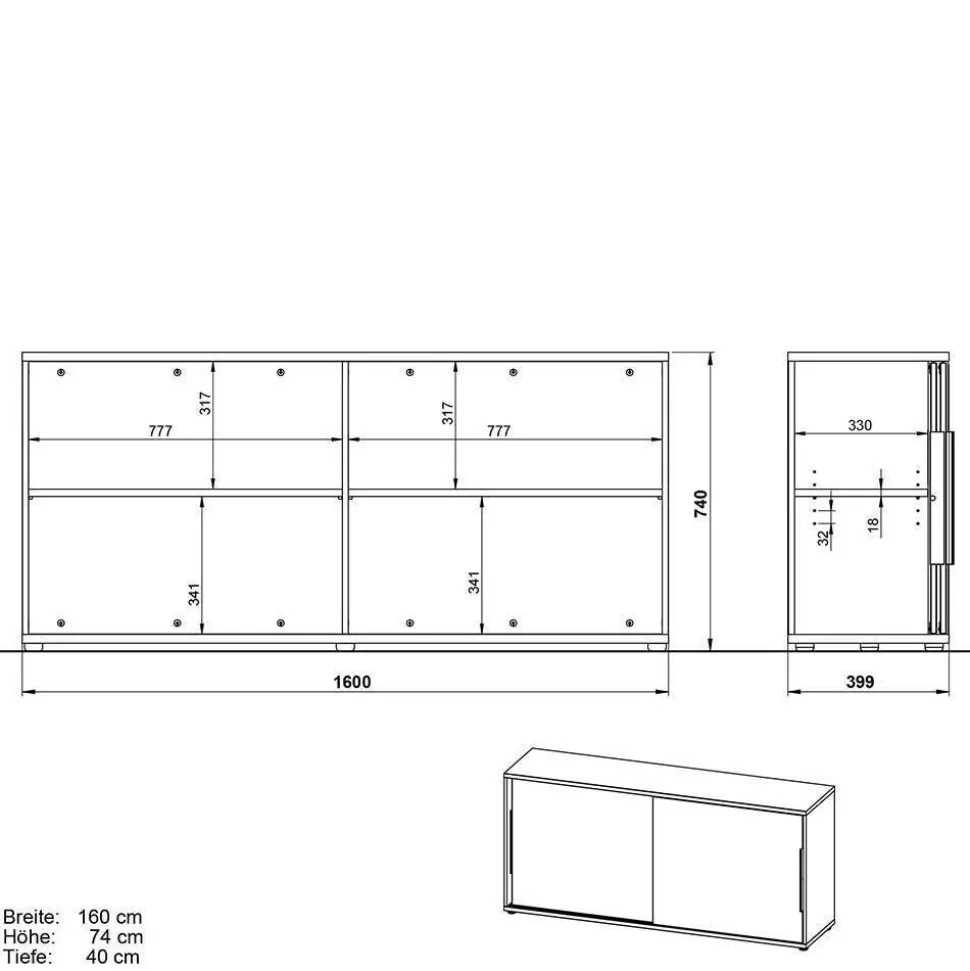 Elektrisch verstellbare Tische & Schrank Set - Tila (dreiteilig)