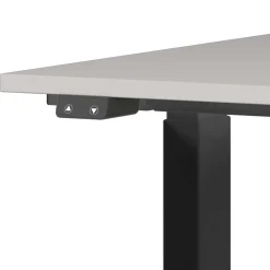 Elektrisch verstellbarer Officetisch in Hellgrau - Clemeta