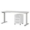 Elektrisch verstellbarer Bürotisch im Set - Hanrah (zweiteilig)