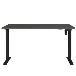 Elektrisch verstellbarer Officetisch in Dunkelgrau - Gatron