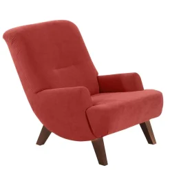 Entspannungssessel in Terracotta Velours - Vacance