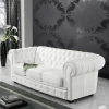 3er Ledersofa im Chesterfield Look - Dossera