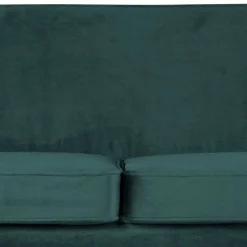 2,5er Wohnzimmercouch in Petrol Blau & Schwarz - Jerry