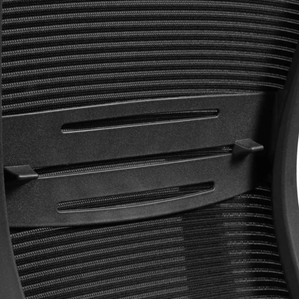 Ergonomischer Bürostuhl mit hoher Lehne in Schwarz - Delavidu