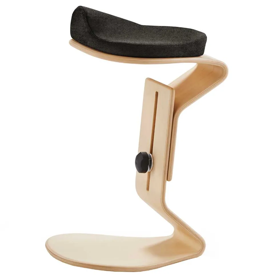 Ergonomischer Holz Hocker variabel einstellbar - Carinna