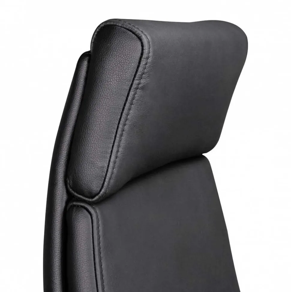 Ergonomischer Leder Bürostuhl mit hoher Lehne - Fluracia