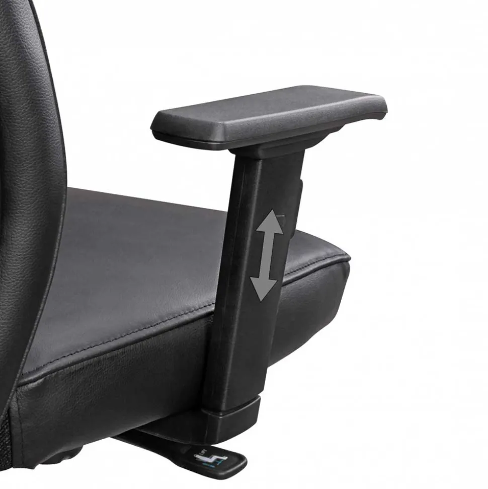 Ergonomischer Leder Bürostuhl mit hoher Lehne - Fluracia