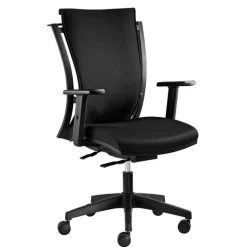 Ergonomischer Schreibtischsessel in Schwarz - Gioja