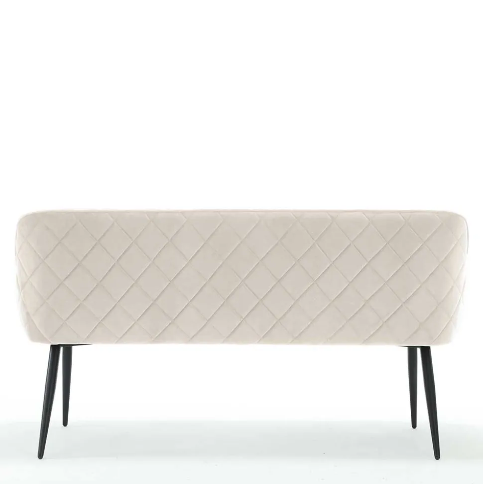 Essbank in Cremeweiß mit Schwarz - Tamba