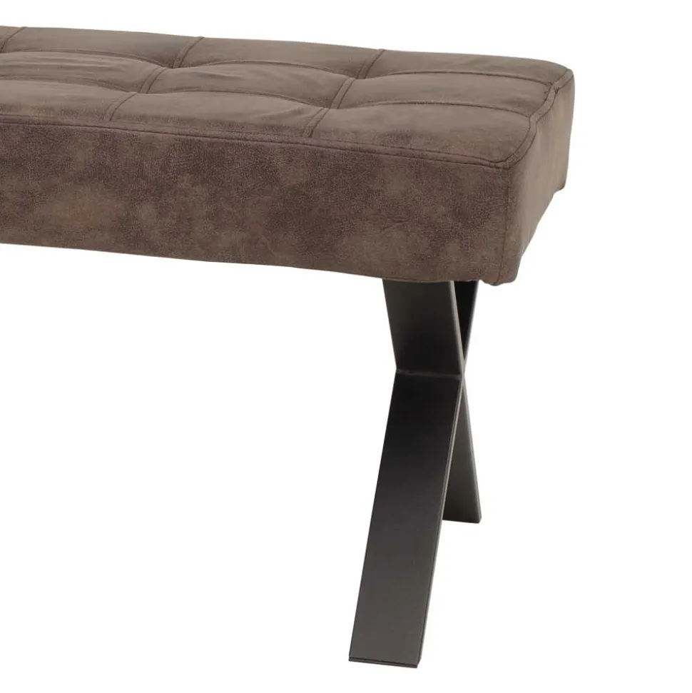 Essbank Laticio in Braun Stoff