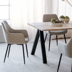 Essgruppe im Skandinavischen Wohnstil - Ivona (siebenteilig)