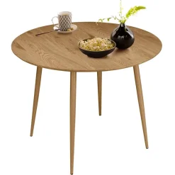 Essgruppe in Altrosa & Eiche - Eva (fünfteilig)