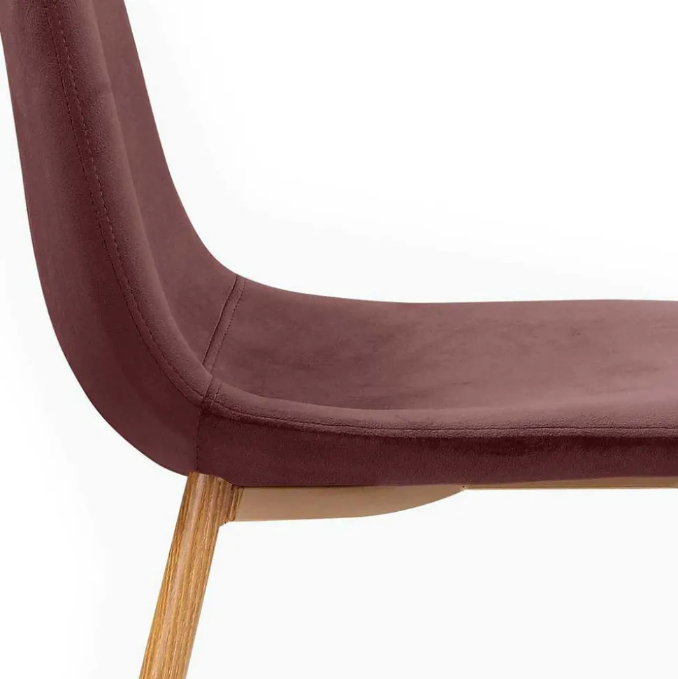 Essgruppe in Altrosa & Eiche - Eva (fünfteilig)