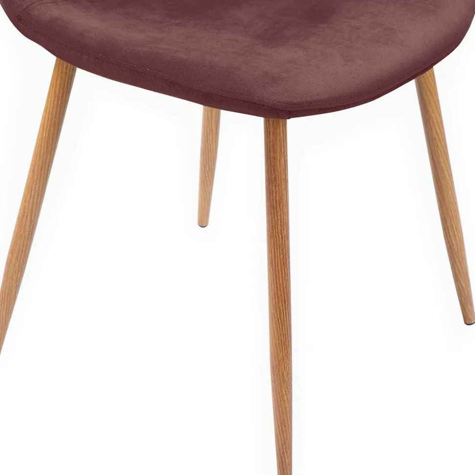 Essgruppe in Altrosa & Eiche - Eva (fünfteilig)