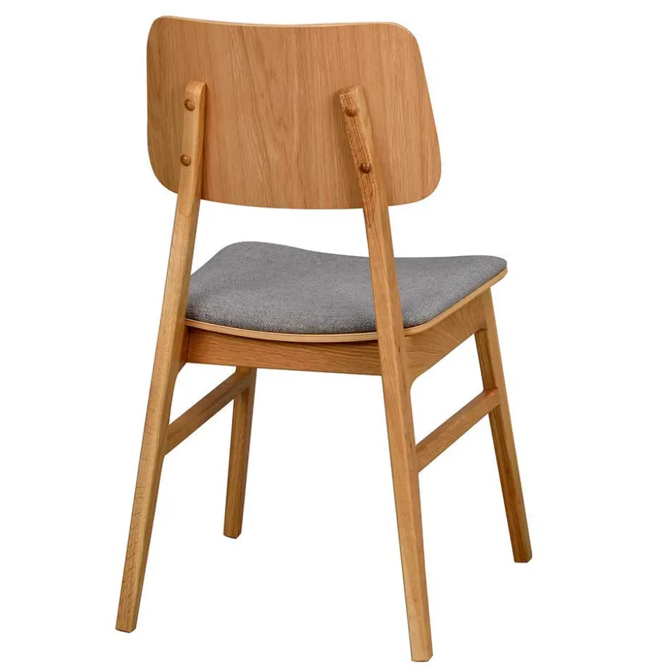 Essgruppe in Eiche & Hellgrau - Nineo (siebenteilig)