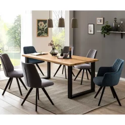 Essgruppe mit Ausziehtisch Set - Savetrac (siebenteilig)