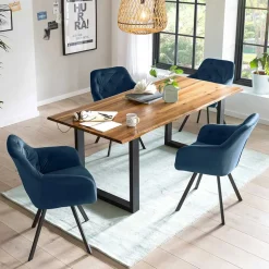 Essgruppe mit Tischsesseln Set - Bills (fünfteilig)