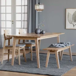 Esstisch & 2 Stühle & Bank - Canberra (vierteilig)