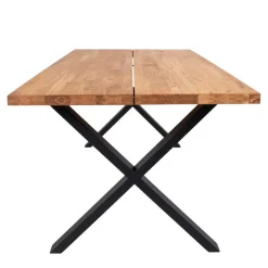 Esstisch & Kunstleder Armlehnstühle - Jimma (siebenteilig)