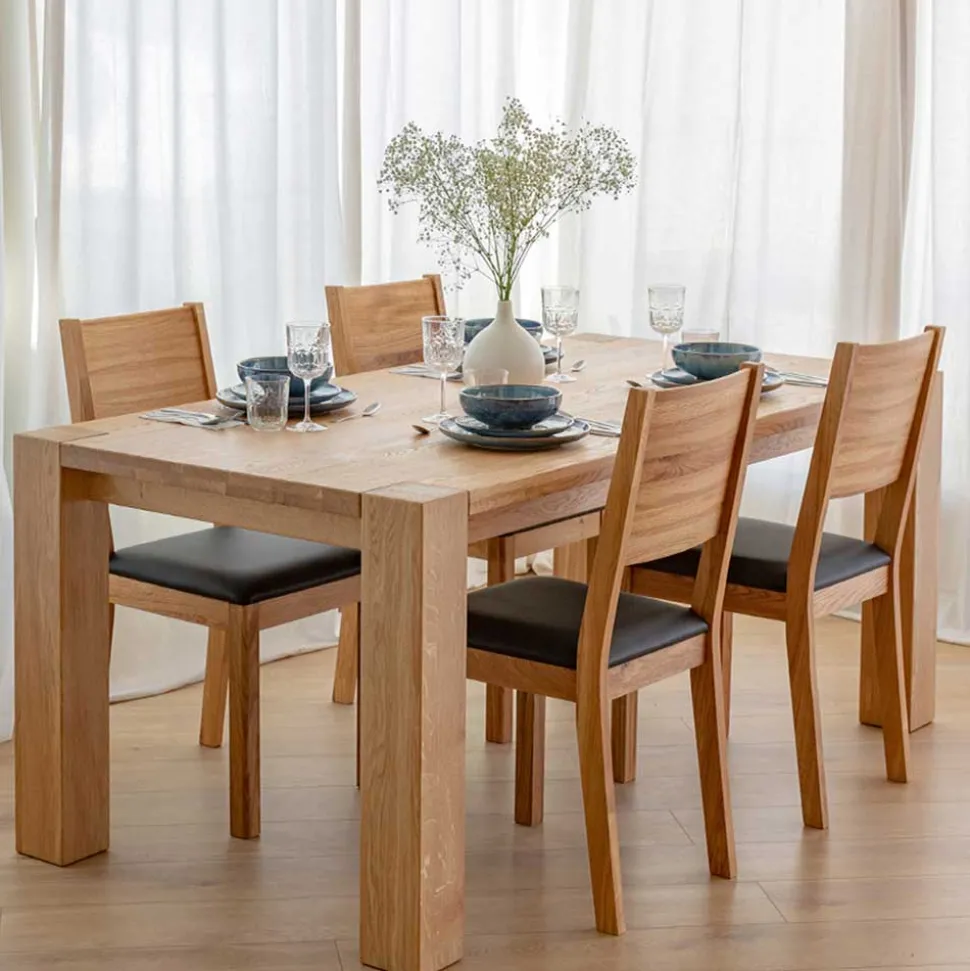 Esstisch aus geöltem Eiche Massivholz - Algera