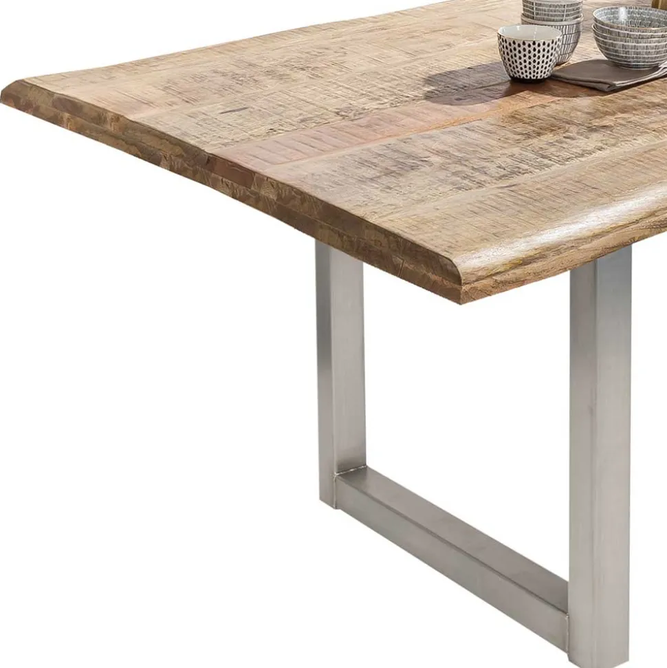 Esstisch aus Mango Holz mit Baumkante - Matic