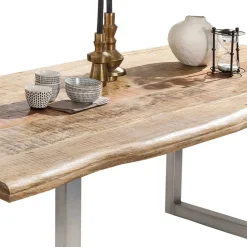 Esstisch aus Mango Holz mit Baumkante - Matic
