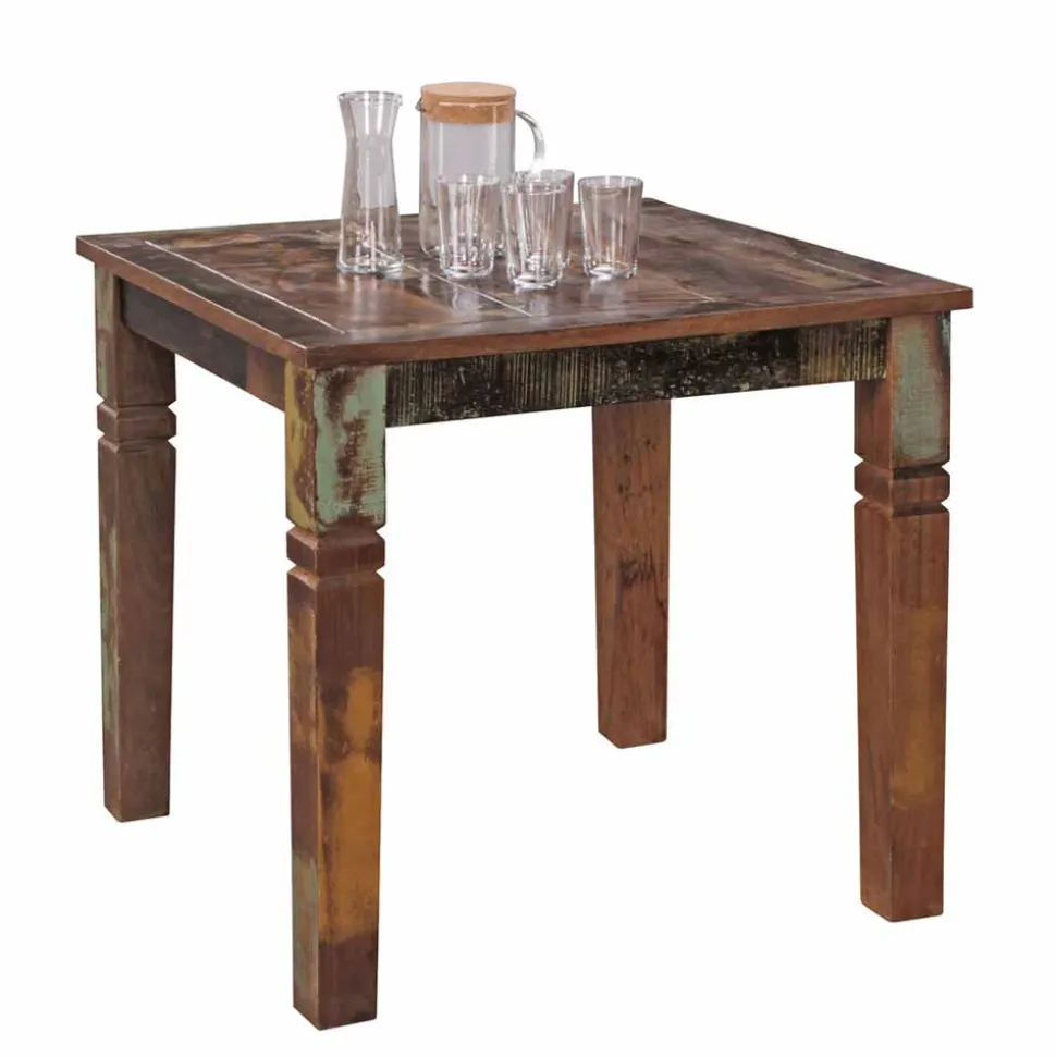 Esstisch Dencig im Shabby Chic mehrfarbig