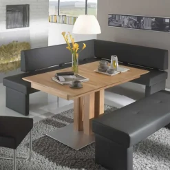 Esstisch Eckbank Tudan in Grau