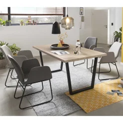 Esstisch Gruppe im Skand Chic - Spiralo (fünfteilig)