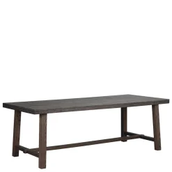 Esstisch Gruppe in Eiche dunkel - Vedraza (siebenteilig)