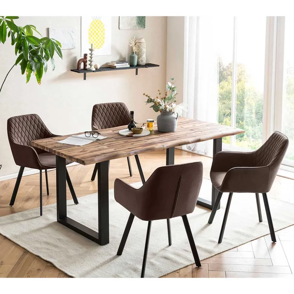 Esstisch Kombination mit vier Stühlen - Barcelos (fünfteilig)