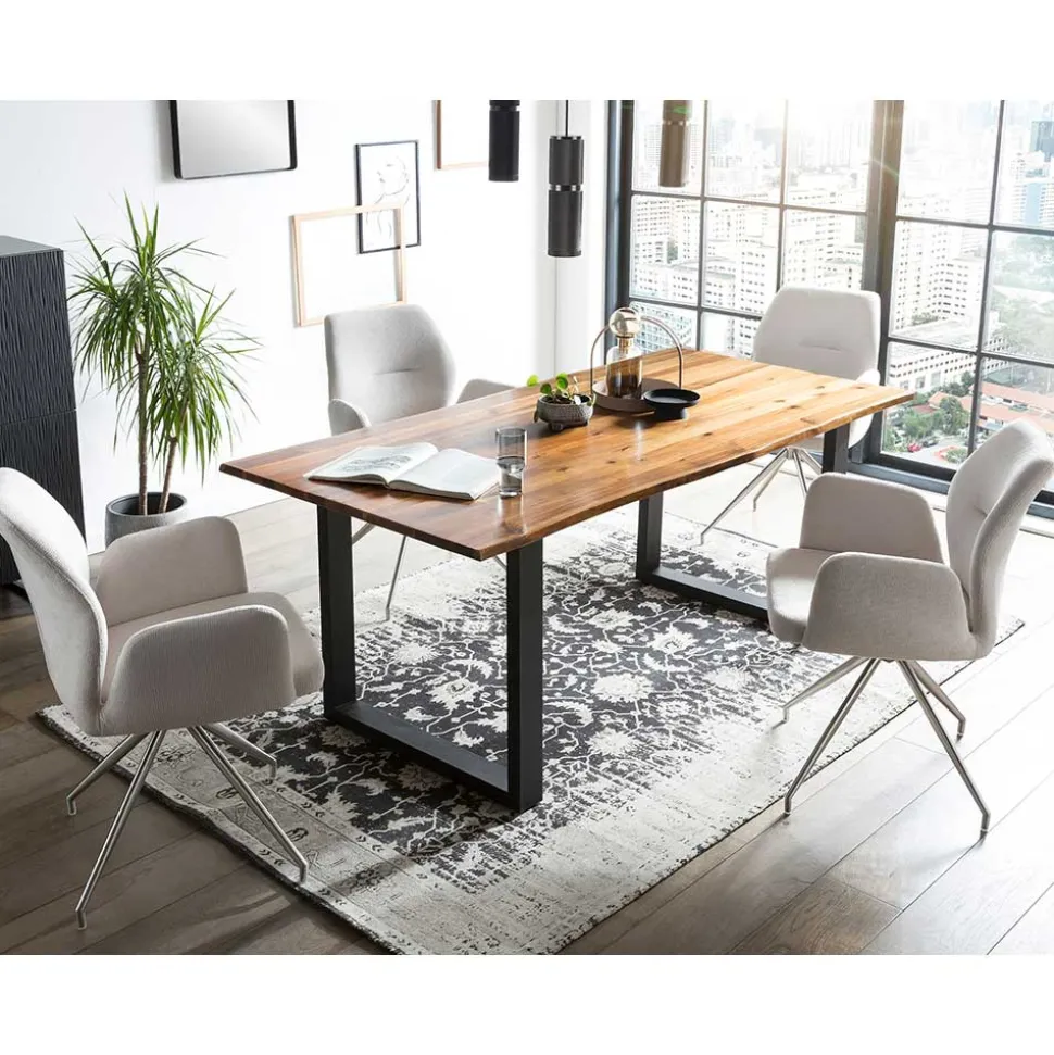 Esstisch Kombination modern - Ambruzian (fünfteilig)