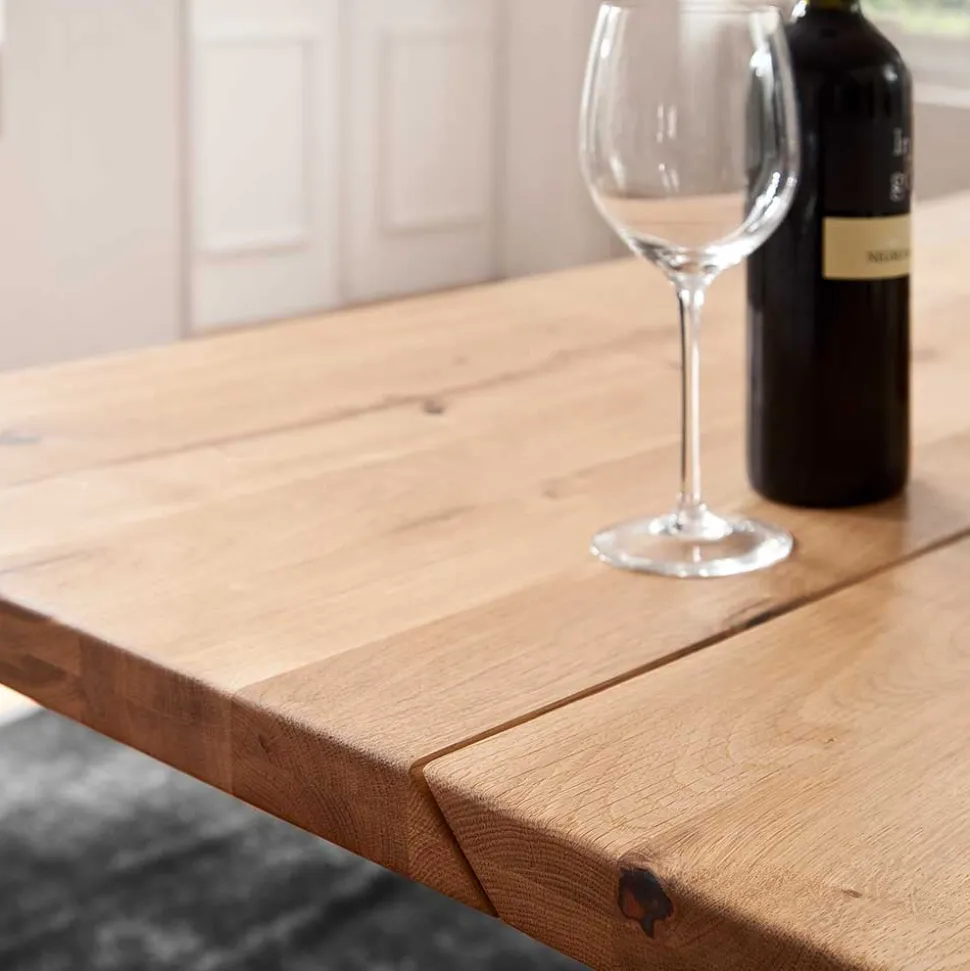 Esstisch mit Balkeneiche Romus in 4 Größen