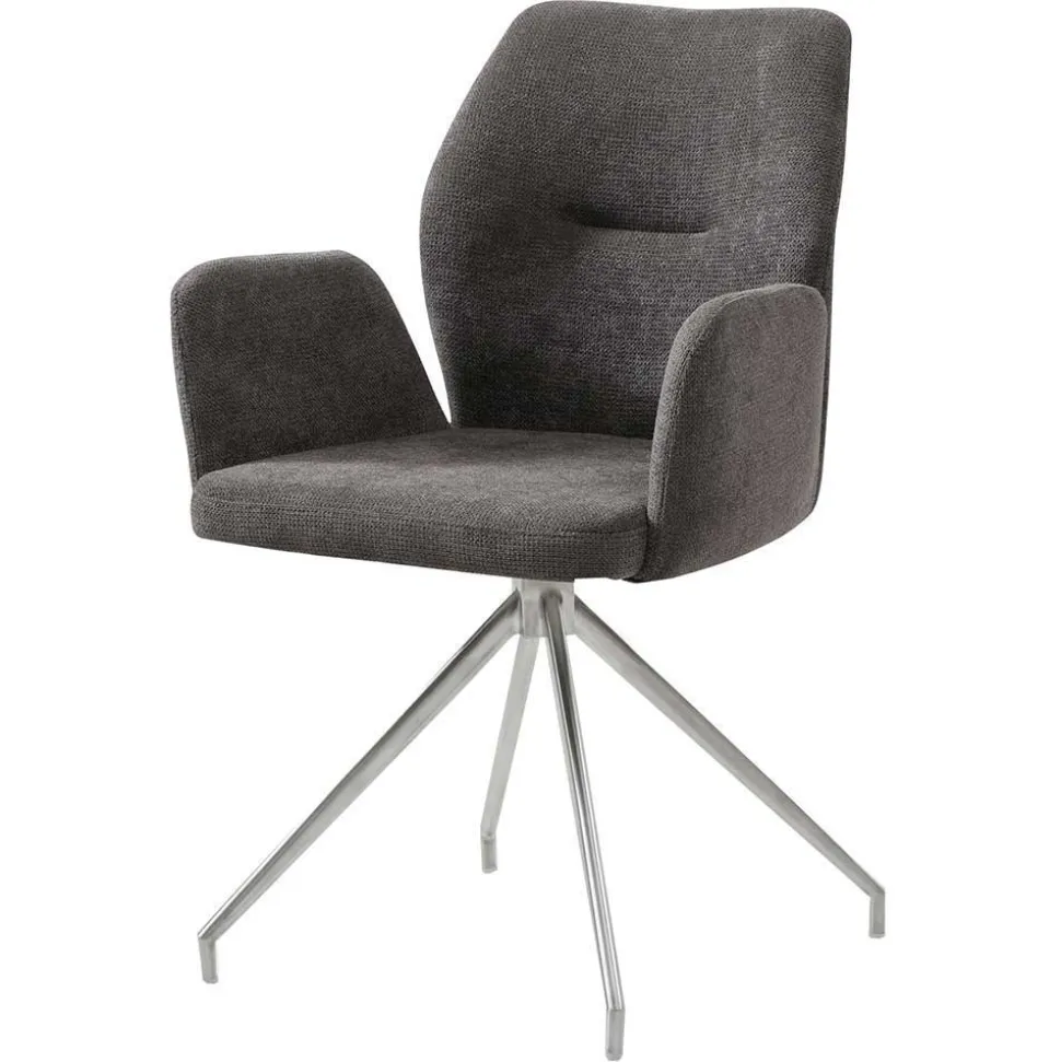 Esstisch mit Drehstühlen Set - Valbera (fünfteilig)