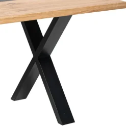 Esstisch mit X-Metallbeinen - Drakura