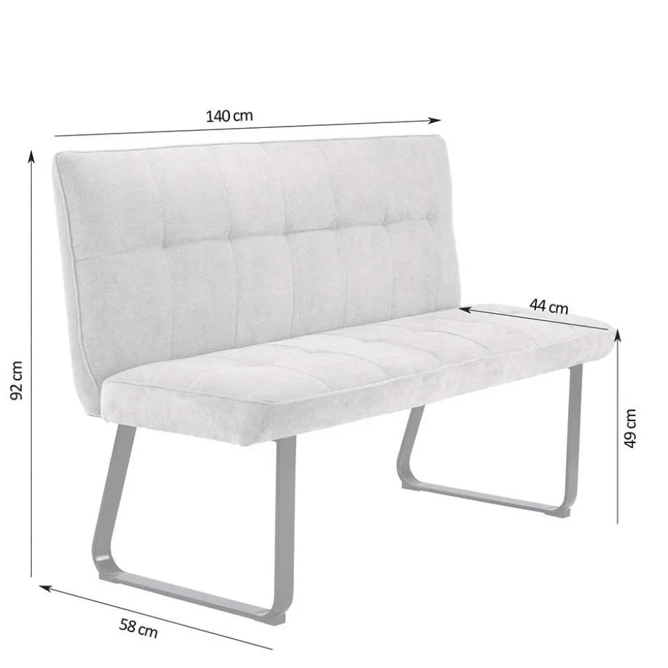 Esstisch Polsterbank mit Rückenlehne - Crimeos