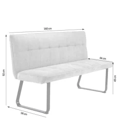 Esstisch Polsterbank mit Rückenlehne - Crimeos