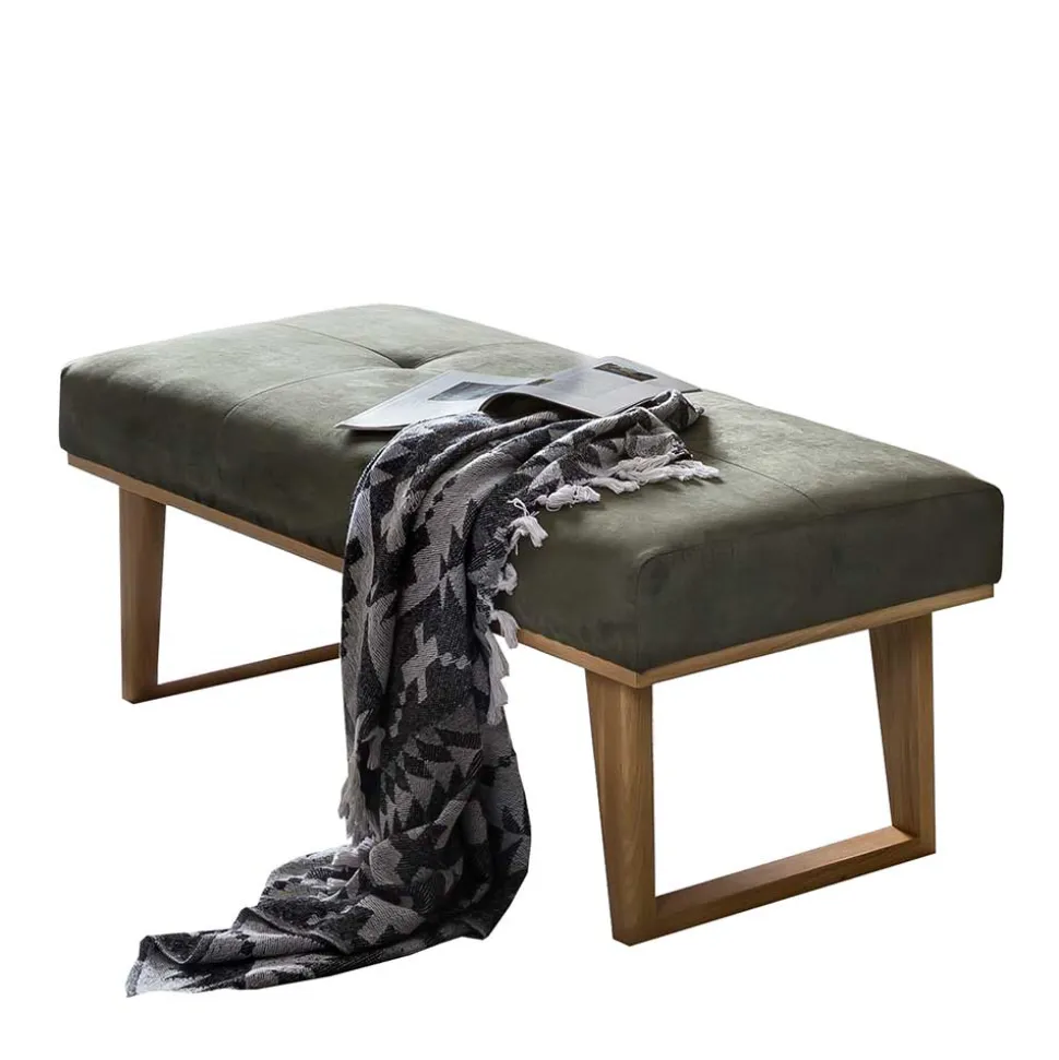 Esstisch Polsterbank mit Bügelgestell aus Holz - Vinalo