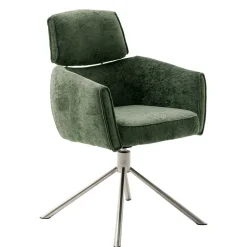 Esstisch Sessel in Oliv Grün Stoff - Occita (2er Set)