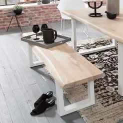 Esstisch Sitzbank mit Baumkante - Tilveta