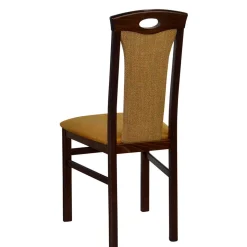 Esstisch Sitzgruppe in Nussbaum & Ocker - Carmian (fünfteilig)