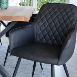 Esstisch Sitzgruppe mit Tischsesseln - Amelie (siebenteilig)