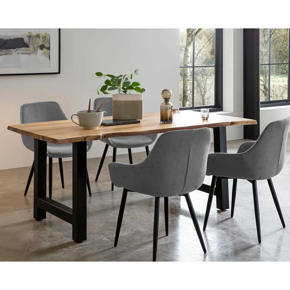 Esstisch und Armlehnenstühle Set - Greneca (fünfteilig)