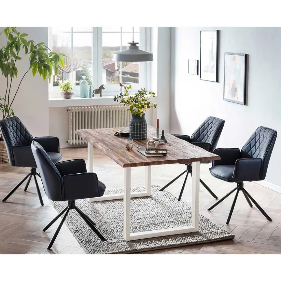 Esstisch und Drehsessel Set - Lahabana (fünfteilig)