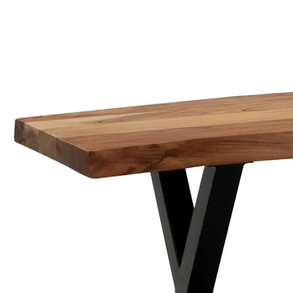 Esstischbank mit X-Beinen - Rajavo