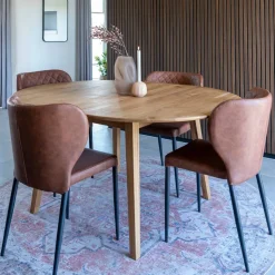 Esstischgruppe im Skandi Design - Fjord (fünfteilig)